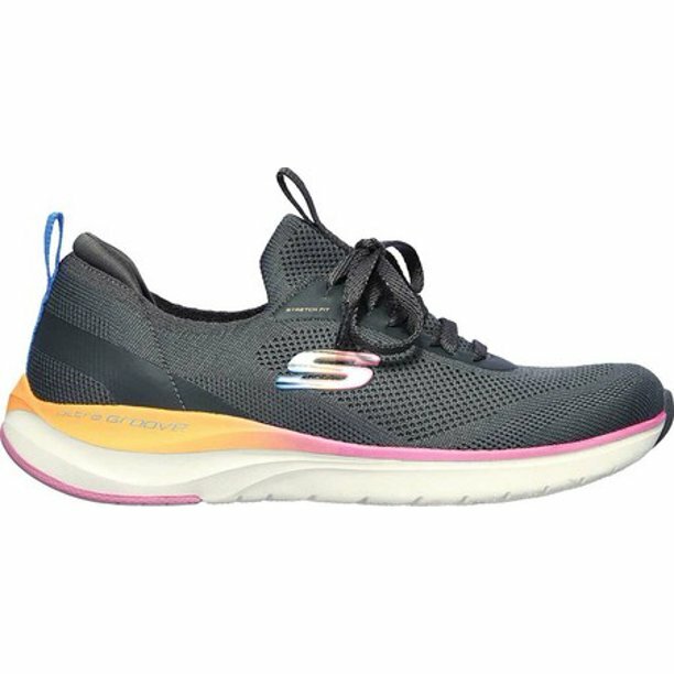 Skechers Shoes Women Slip On Sport Charcoal Memory Foam