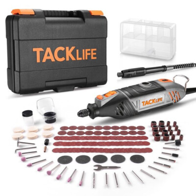 TACKLIFE Rotary Tool Kit, 135W Motor with Variable Speed, 150pcs Rotary Tool Acc