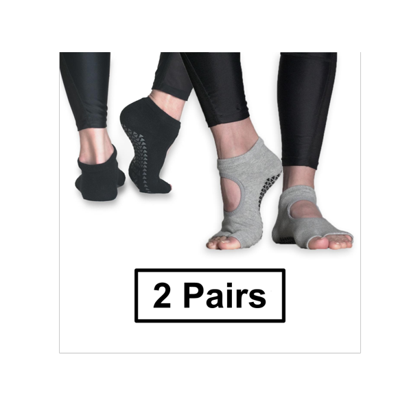 With Non-slip Grip Pilates Barre Ballet Yoga Dance Sports Socks