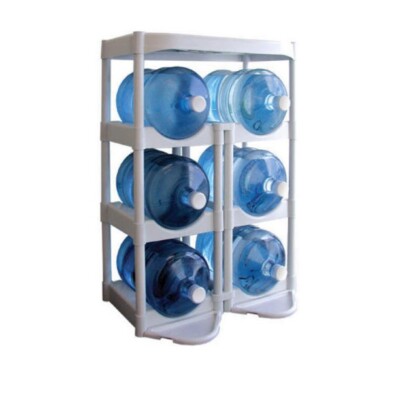 Bottle Buddy Complete System, White, 6 Trays, Storage Shelf