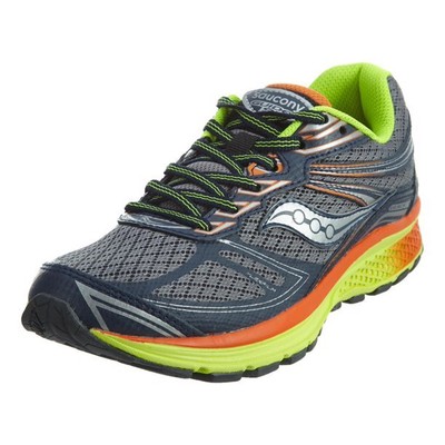

Кроссовки Saucony Kids Guide 9, серый/темно-синий, 2,5 Little Kid RU, Grey/navy