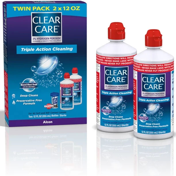 Clear Care Contact Lens Cleaning and Disinfecting Solution, 