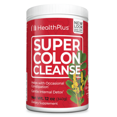 Health Plus Super Colon Cleanse Powder with Psyllium Husk & Senna Leaf 12 Ounce
