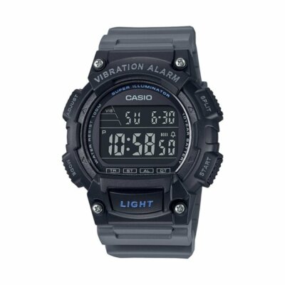 Casio W736H-8BV, часы с подсветкой, таймер обратного отсчета, секундомер, вибросигнал