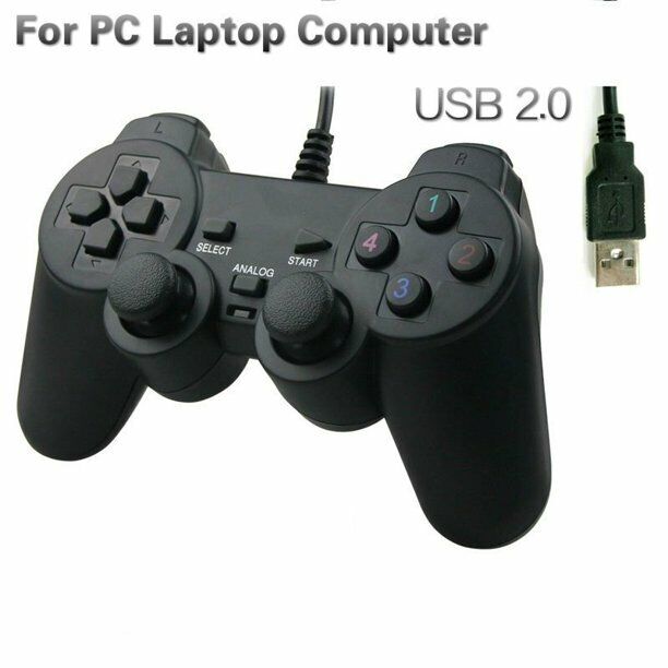 New USB 10 KEYS SHOCK2 CONTROLLER PC GAME PAD
