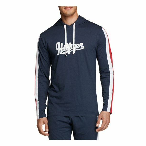 

Tommy Hilfiger Mens Sleepwear Pullover Hoodie темно-синего цвета, размер X-Large, Синий