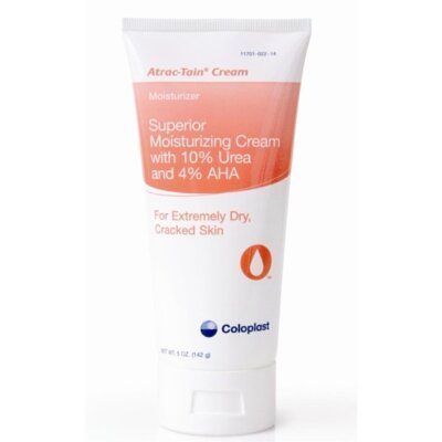Coloplast Atrac-Tain Moisturizing Cream with Urea For Dry Skin 5 Oz Pack of 6