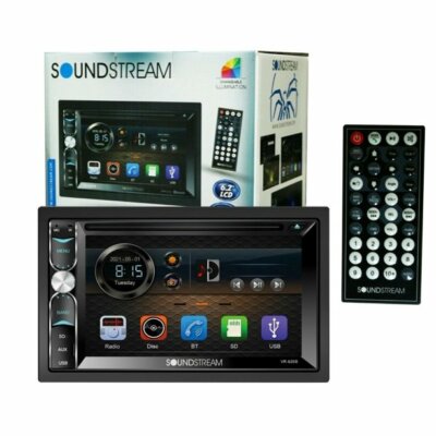 SOUNDSTREAM VR-620HB 2-DIN 6.2'' TOUCHSCREEN LCD DVD RECEIVER WITH BLUETOOTH