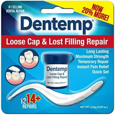Dentemp Maximum Strength Temporary Cement for Lost Fillings and Loose Tooth Caps