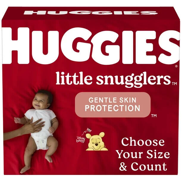 Huggies Little Snugglers Baby Diapers, Preemie, Newborn, Siz