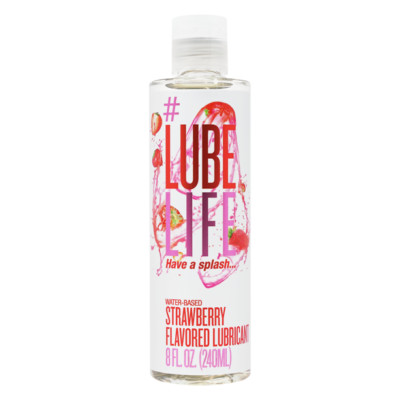 #LubeLife Strawberry Flavored Oral Use 8 Fl Oz (Pack of 1), 