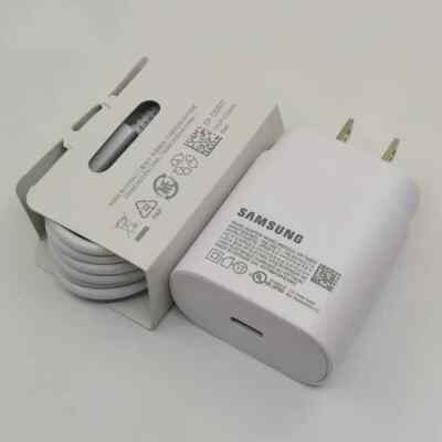 Original Samsung Galaxy S20 S20+ Ultra Super Fast Wall Charger & Type C Cable