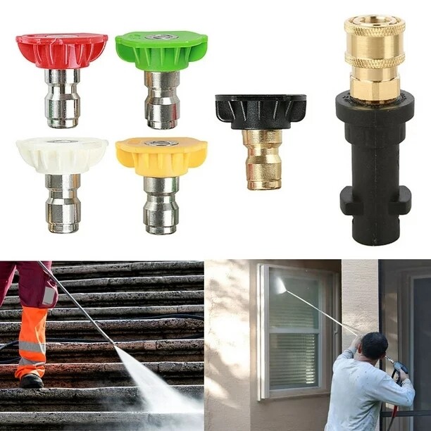 Pressure Washer Lance Spray Wand 5 Nozzle+Adapter For Karcher K2 K3 K4 K5 K6 K7