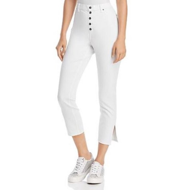 Hue Zeza B 252618 Women High-Waist Button-Fly Denim Leggings Size Small