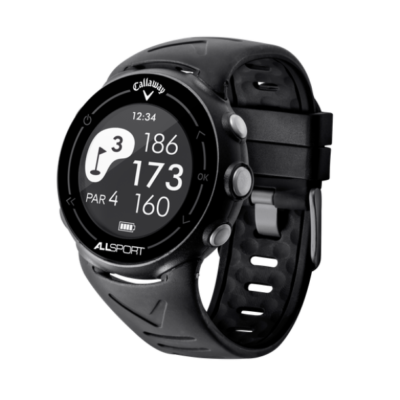 CALLAWAY ALLSPORT GOLF WATCH BLACK DISTRESSED PKG