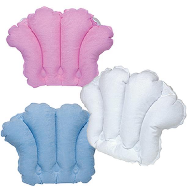 Kingsley Terry Covered Inflatable Bath Pillow W Suction Cups You
