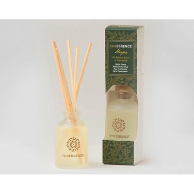 rareESSENCE Aromatherapy 100% Pure Essential Oil Reed Diffuser, Hope, 1 oz.