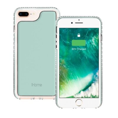 iHome Velo Silicone Impact Case for iPhone 6/7/8 Plus, Mint