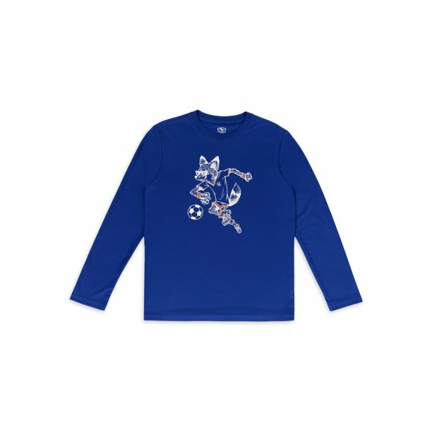 Athletic Works Boys Long Sleeve Graphic T-Shirt, Size XXL