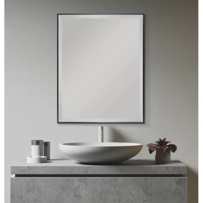 23x29 Beveled Modern Wall Mirror Rectangular Decorative Bathroom Bedroom Mirrors