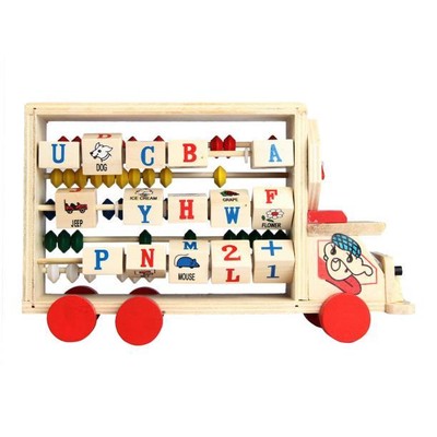  Children Baby Kids Learning Developmental Versatile Flap Abacus Wooden Toys