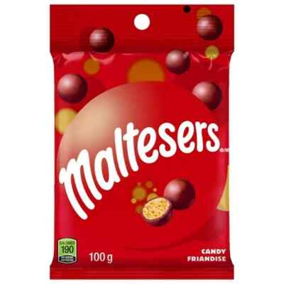 4 x MALTESERS Milk Chocolate Candy Bites 100g each Bag FRESH From Canada