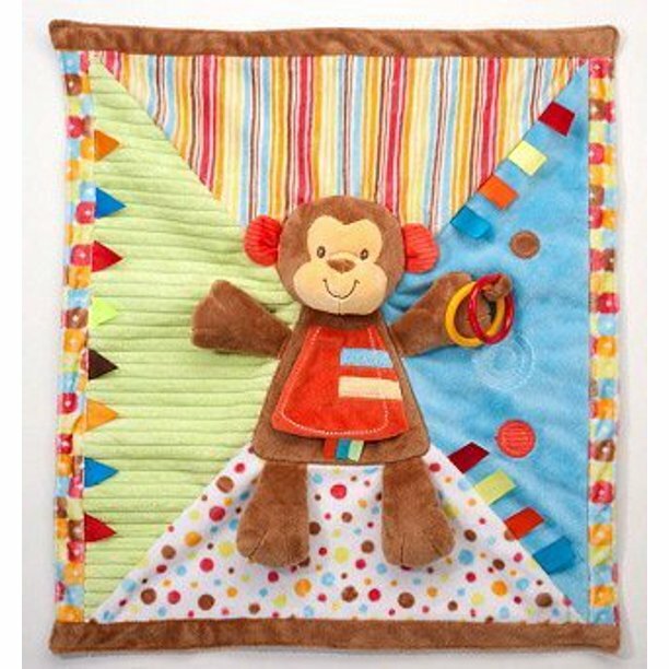 Playtivity Monkey Activity Blanket 17 Inches