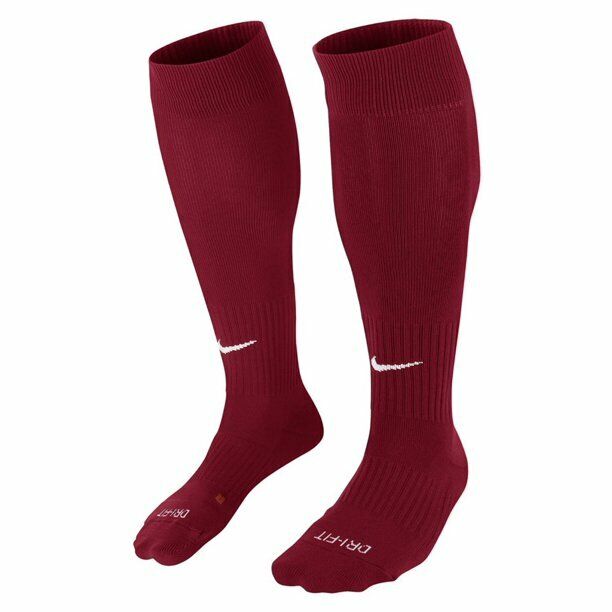 Nike Classic II Cushion Over-the-Calf Football Sock Maroon/White size 6-8 mens 6