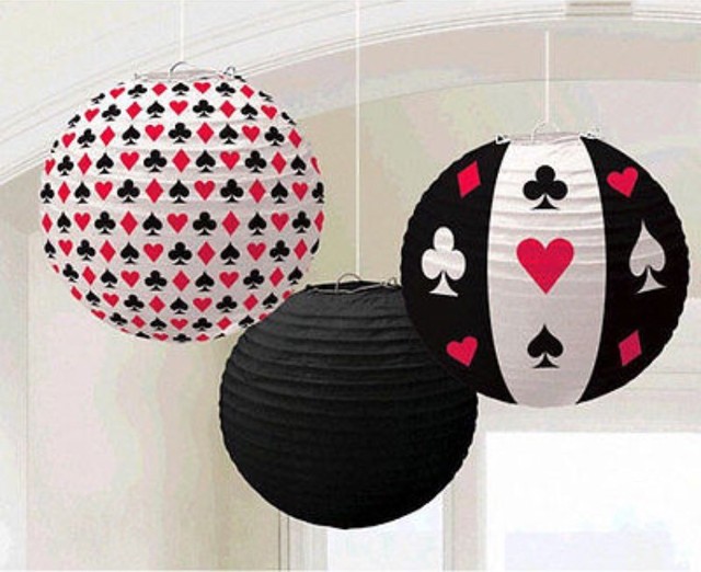 Casino Poker Themed Birthday Party Decorations Set - 25 pcs