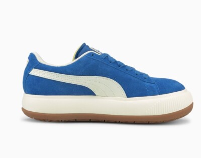 Puma Suede Mayu UP Wns Blue White Platform Casual Lifestyle Shoe US S.8.5 NWOB