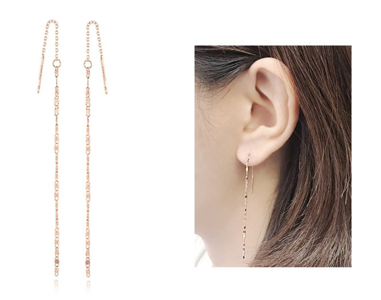 StoneHenge Silver Earrings SC1055 Silver925 Rose Gold K
