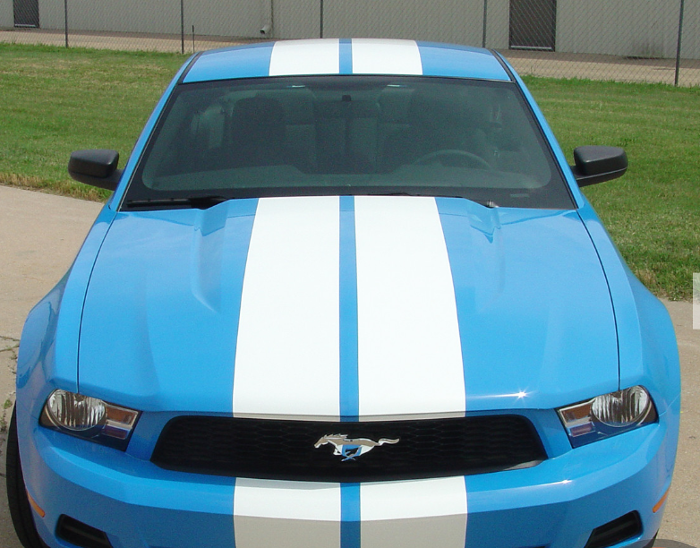 Ford Mustang Bonnet Roof Rear Stripes Graphics Any Year Any Model Decals Rally