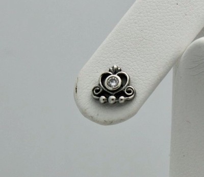 Pandora Sterling Silver My Princess Clear CZ Studs #290540CZ