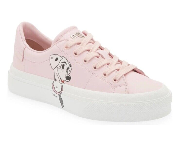 Pre-owned Givenchy Disney 101 Dalmatians City Sport Low-top Leather Sneakers Pink 39 Eu 9