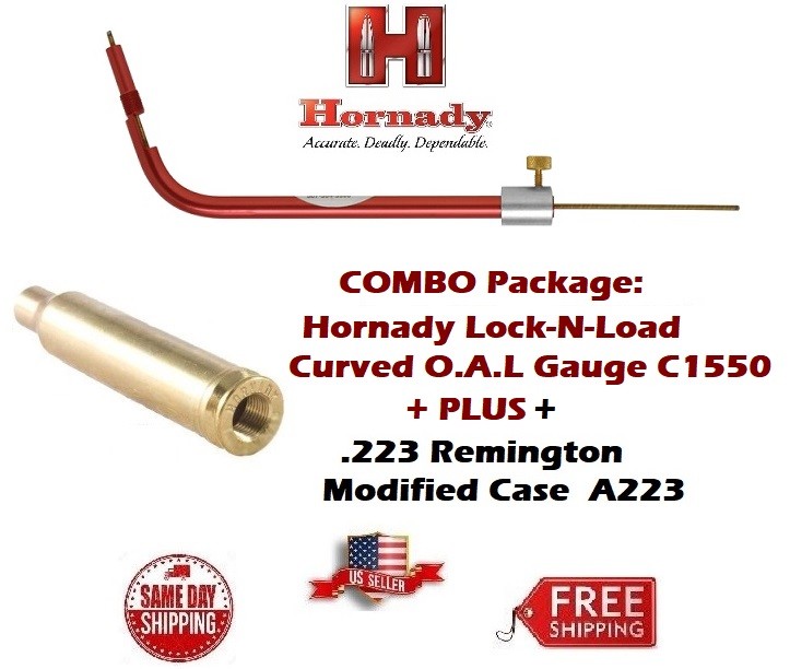 Hornady Lock-N-Load CURVED OAL Gauge C1550 + .223 Remington