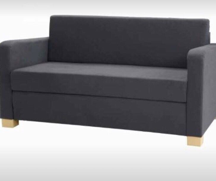 Free sofa bed/futon (Ikea), charcoal grey in Southside, Glasgow Gumtree