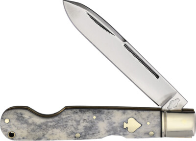 Rough Ryder Easy Open Swing Appaloosa Smooth Folding Stainless Pocket Knife 2482