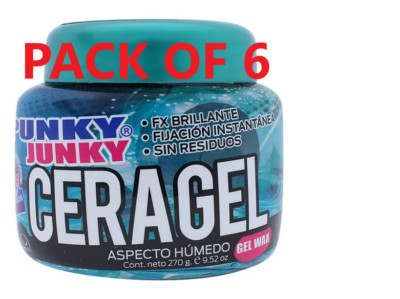 6 X PUNKY JUNKY CERAGEL GEL WAX 9.52 oz - FREE SHIPPING (PACK OF 6)
