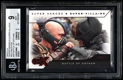 2019 CZX Cryptozoic DC Batman vs Bain Serial numbered #d /80 BGS 9 10 9.5 POP 1