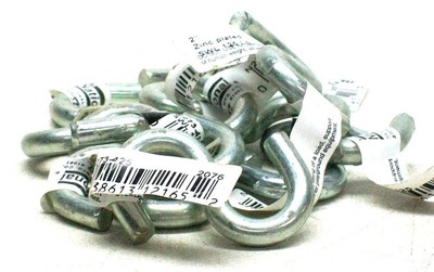 NEW 10 PACK STANLEY/NATIONAL HARDWARE 2'' S-HOOK 125# STEEL/ZINC 