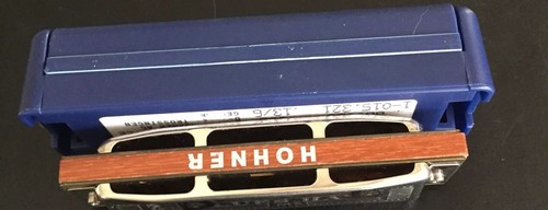 Vintage Hohner Blues Harp Harmonica with Case — Key Of D— Germany