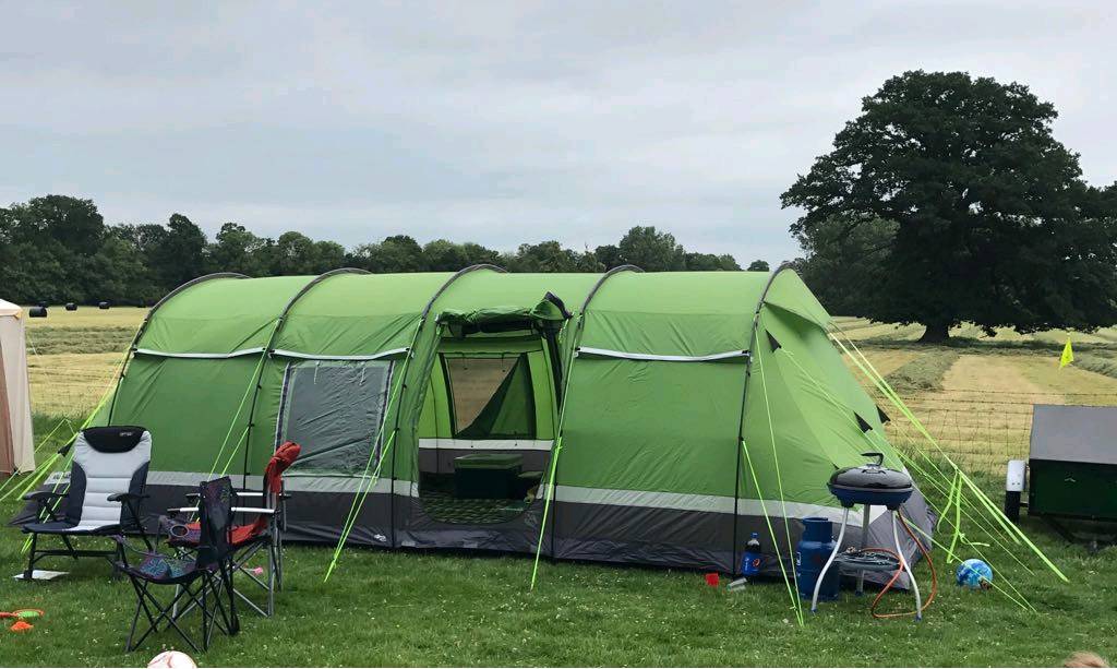 Hi Gear Kalahari Elite 8 tent with porch and footprint in Fleckney, Leicestershire Gumtree