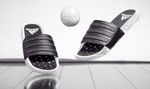 Pre-owned Adidas Originals Adidas Adilette Ultra Boost Slide Men's Size 11 Eg1910 Black/white Sold Out?new