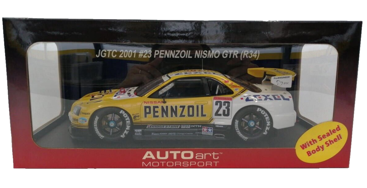 AUTOart Motorsport 1/18 Skyline GT-R R34 Pennzoil Nismo #23