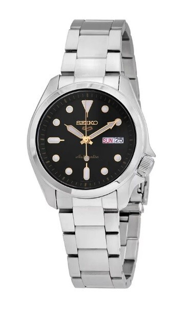 SEIKO SEIKO 5 SRPE57K1 STAINLESS STEEL AUTOMATIC ANALOG MENS WATCH 100M WR SRPE57
