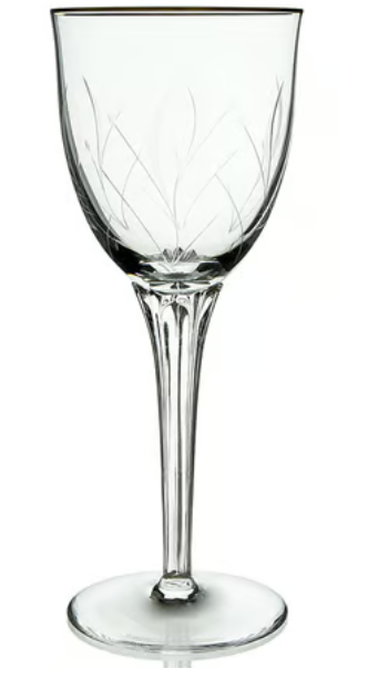 8 Waterford Marquis Melodia Water Goblets Gold Rim Etched DISCONTINUED