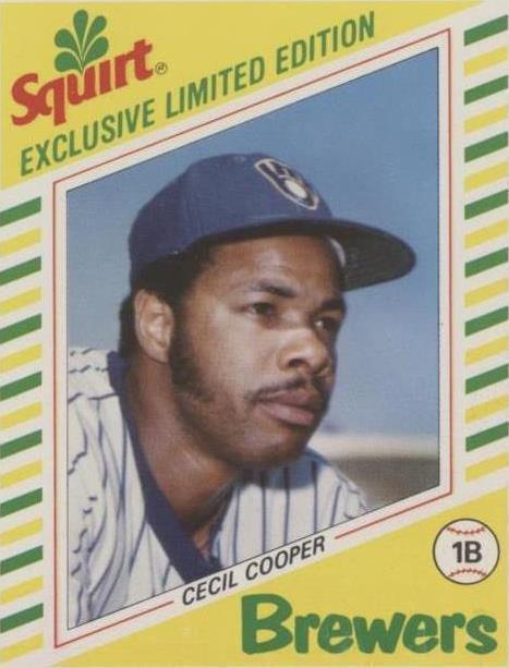 1982 Topps Squirt - Cecil Cooper #1
