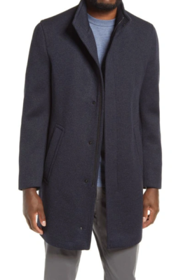 Bugatti flecity wool blend best sale coat