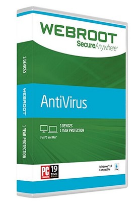 Webroot SecureAnywhere Anti-Virus 2017 3-Device/1-Year