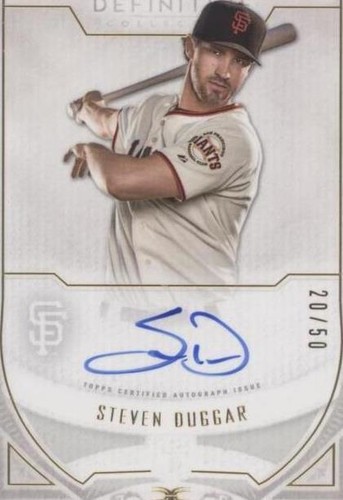 2019 Topps Definitive Collection - Steven Duggar #DRA-SD
